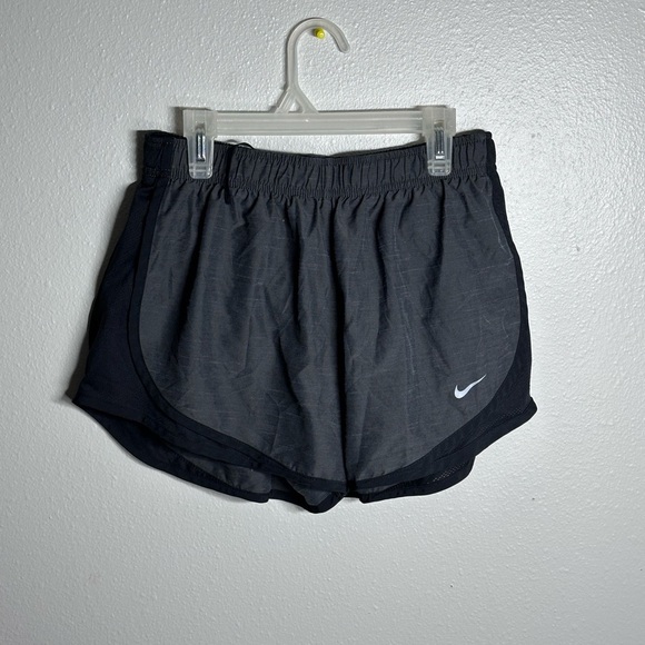 Nike Dri-Fit Women Black/Gray‎ Running Athletic Shorts size M - Picture 1 of 8
